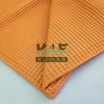 Waffle Pike Kumaş | 100% Pamuk | W-46 Mandalina Turuncu