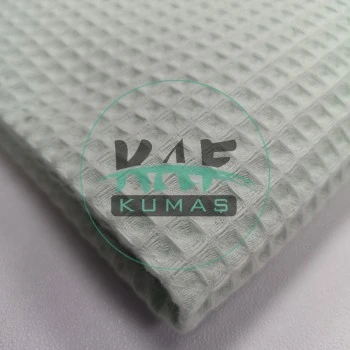 Waffle Pike Kumaş | 100% Pamuk | W-16 Açık Mint