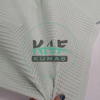 Waffle Pike Kumaş | 100% Pamuk | W-16 Açık Mint