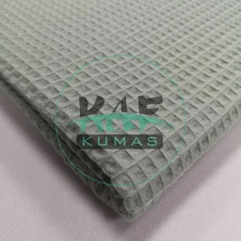 Waffle Pike Kumaş | 100% Pamuk | W-17 Yeşil