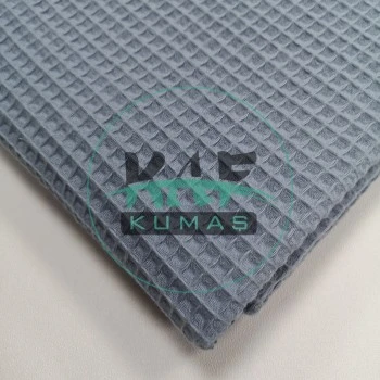 Waffle Pike Kumaş | 100% Pamuk | W-11 Gök Mavi