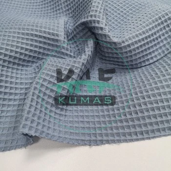 Waffle Pike Kumaş | 100% Pamuk | W-11 Gök Mavi