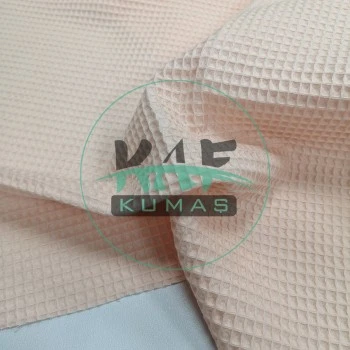 Waffle Pike Kumaş | 100% Pamuk | W-28 Açık Somon