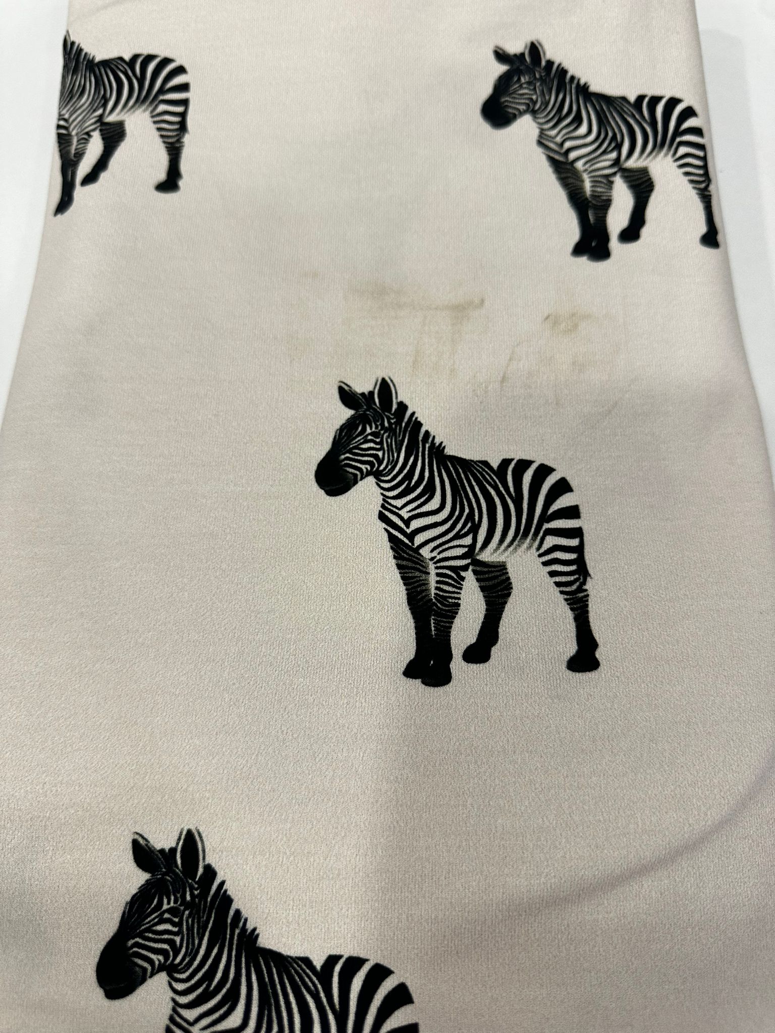 Zebra Baskılı Süprem Parça  Kumaş |  Parça:180*100 cm
