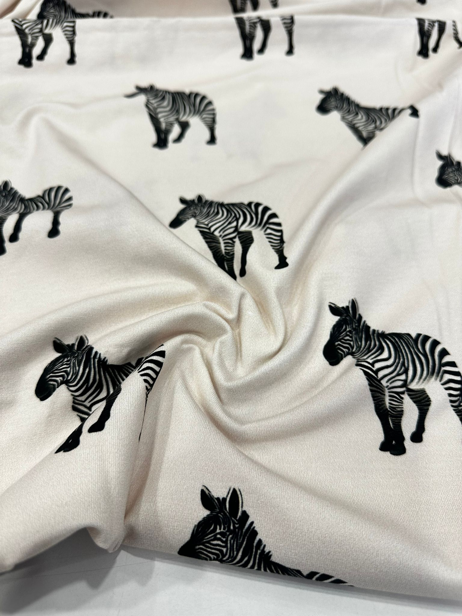 Zebra Baskılı Süprem Parça  Kumaş |  Parça:180*100 cm