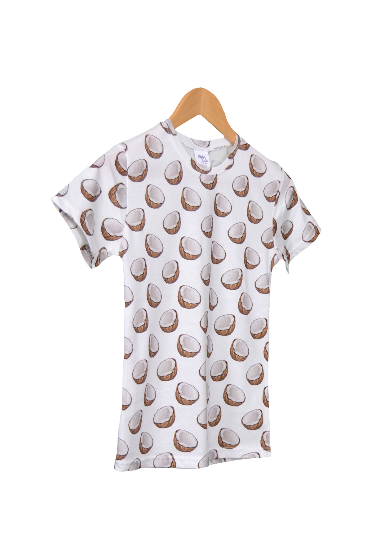Coconat Desenli Pamuklu Tişört ve Şortlu Çocuk Takım  | Unisex Kalıp