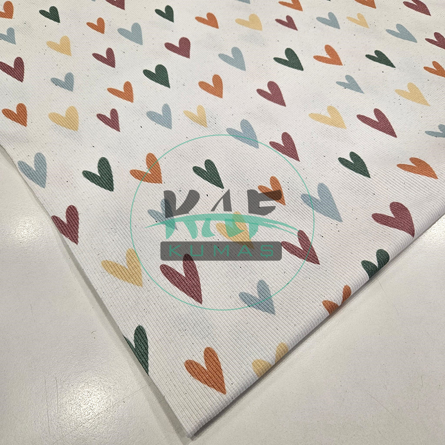 Soft Kalpler Desenli Kaşkorse Kumaş
