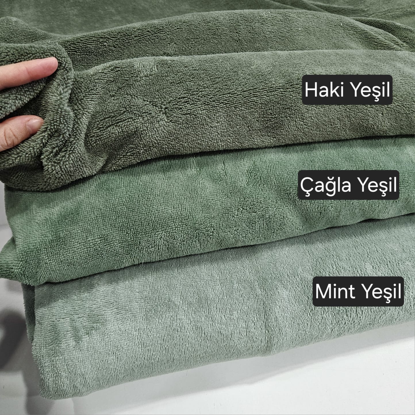 Bambulu Havlu Kumaş | 02 - Mint Yeşili