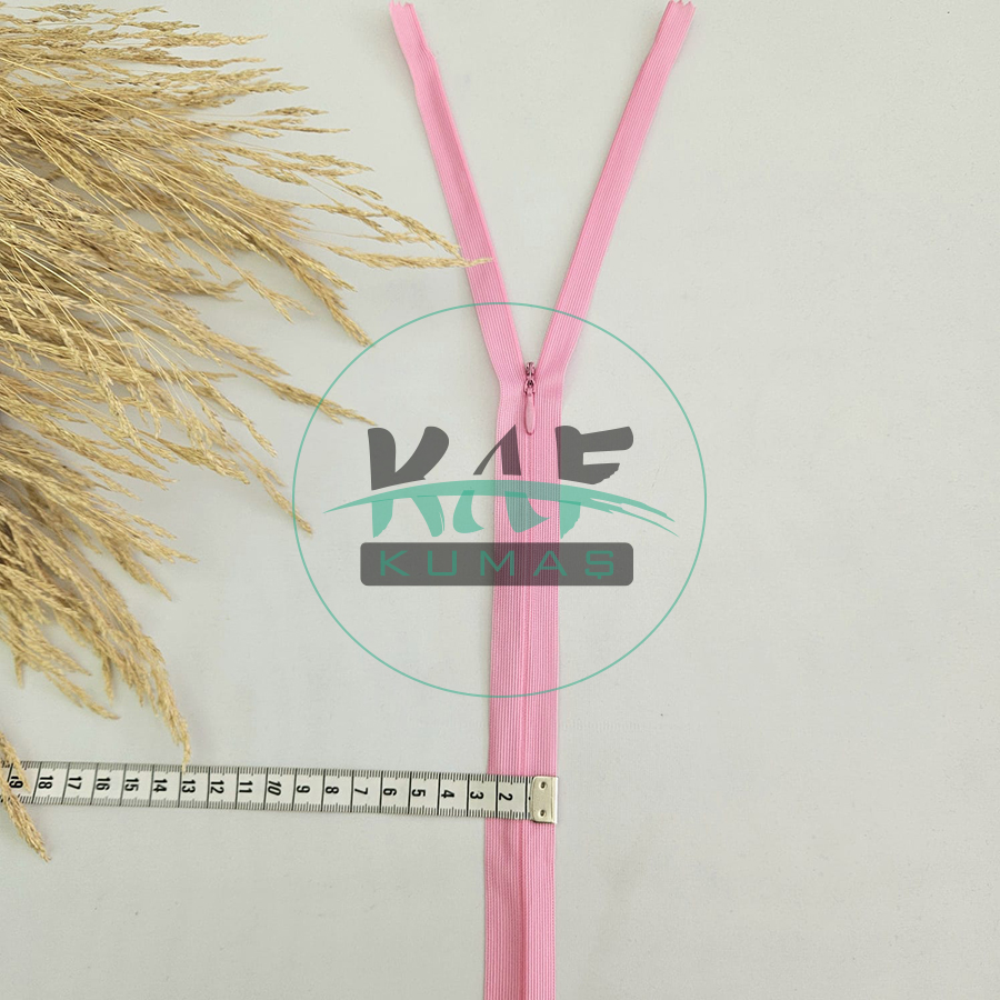 Gizli Fermuar | Uzunluk: 60 cm | Pembe
