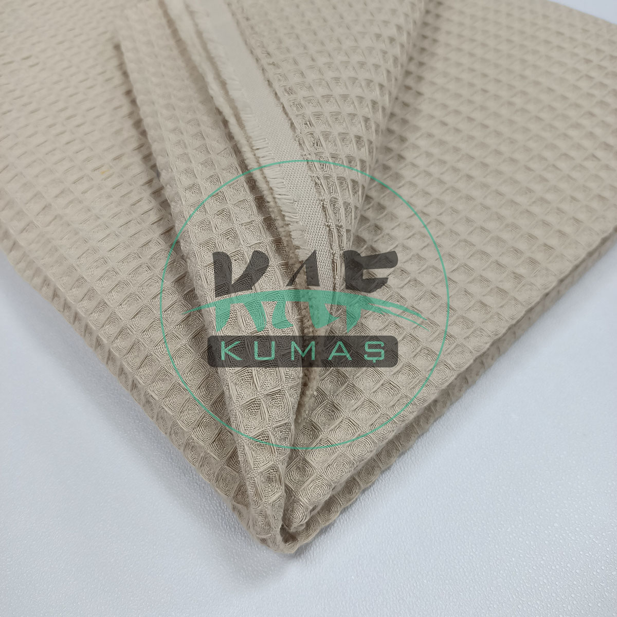 Waffle Pike Kumaş | 100% Pamuk | W-05 Bej