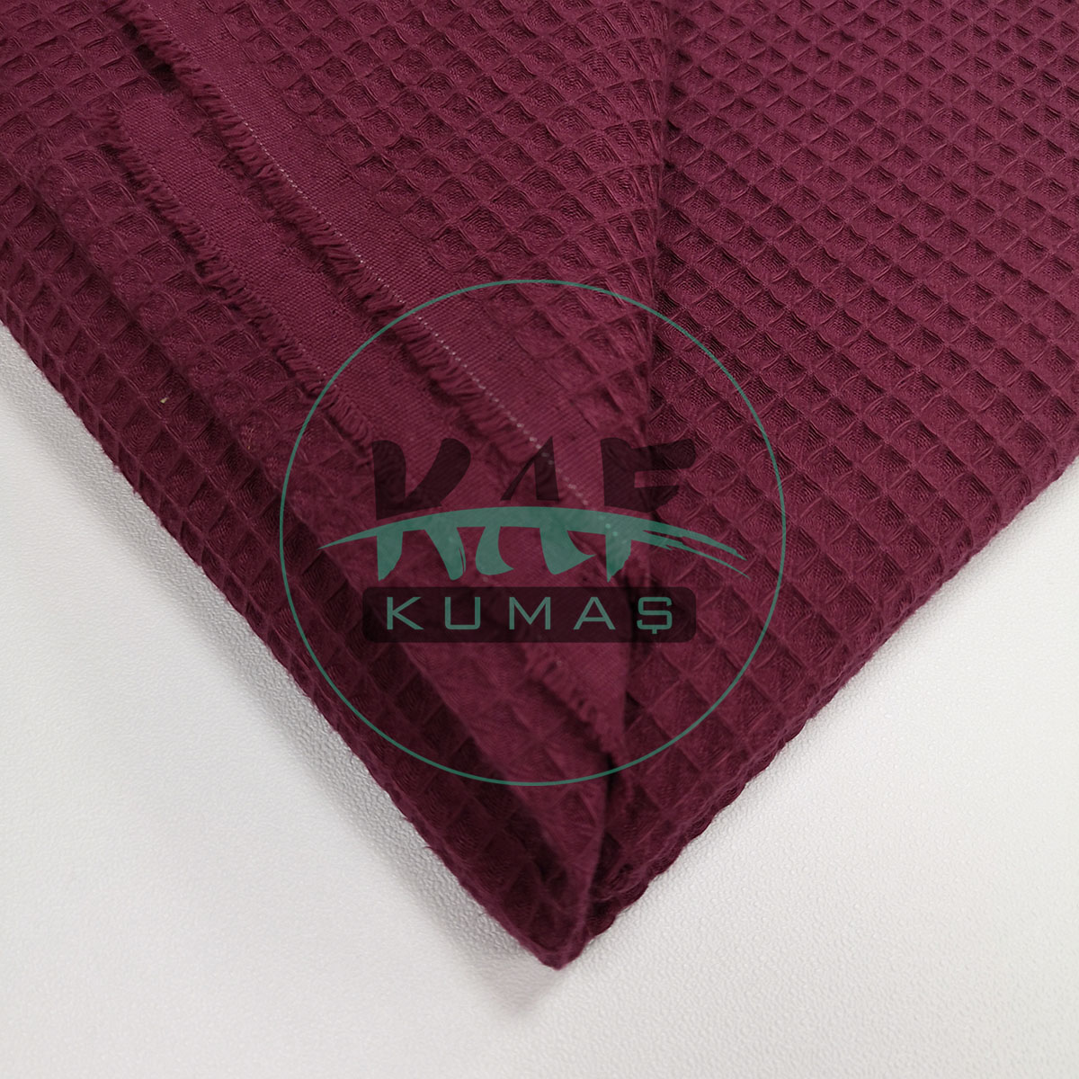 Waffle Pike Kumaş | 100% Pamuk | W-21 Bordo