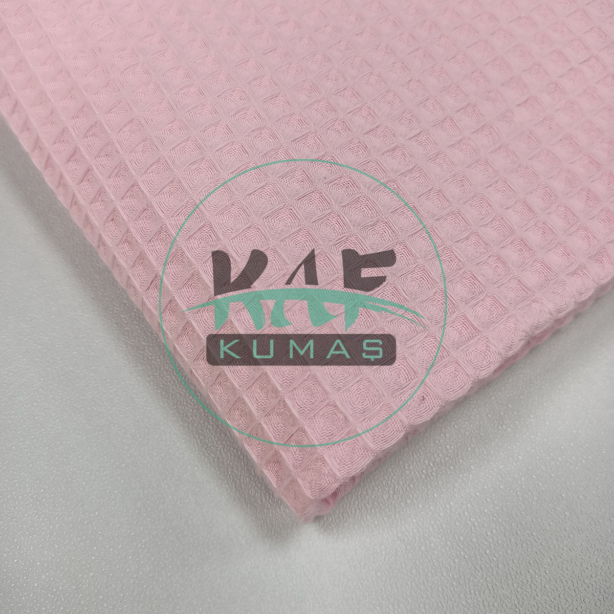 Waffle Pike Kumaş | 100% Pamuk | W-23 Açık Pembe