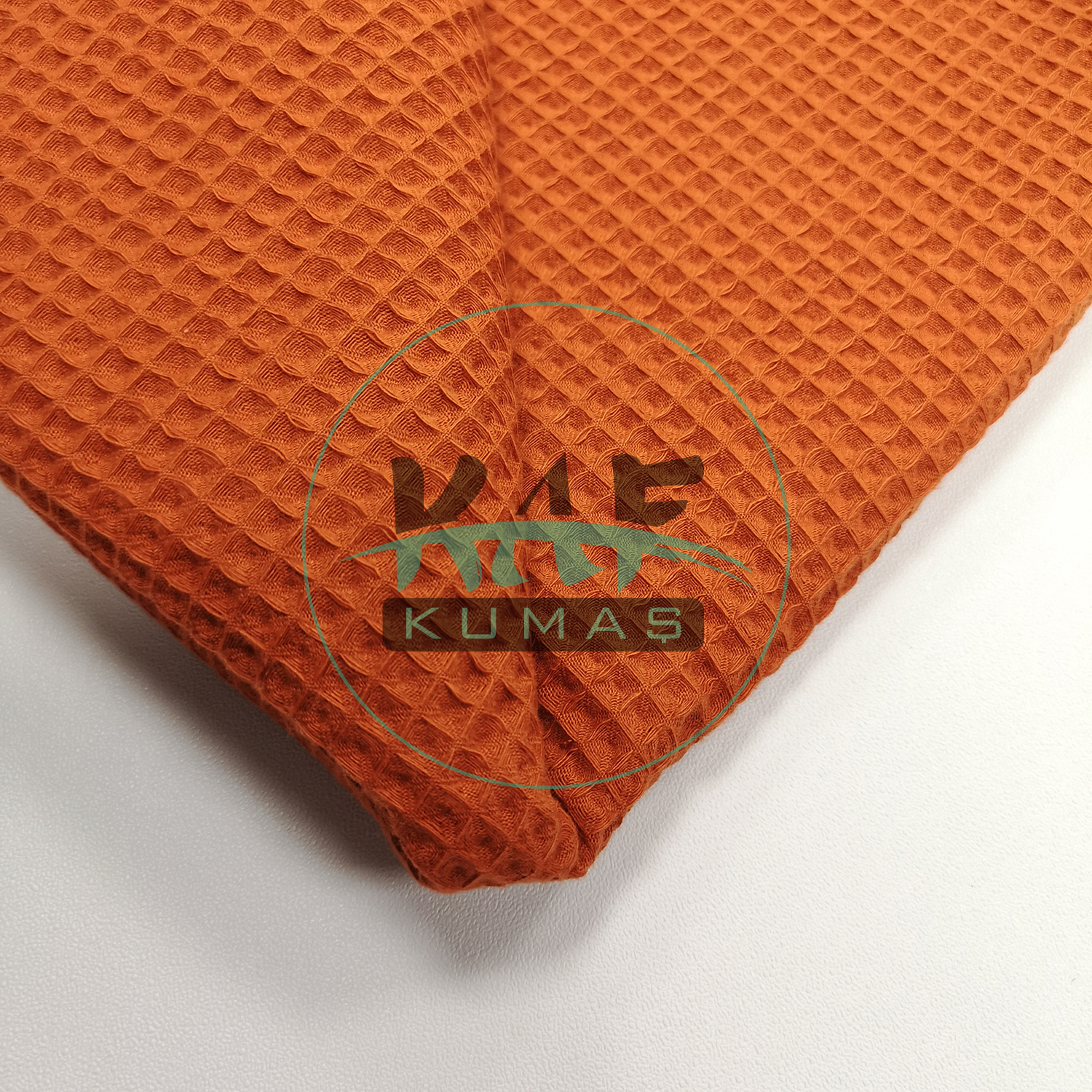 Waffle Pike Kumaş | 100% Pamuk | W-31 Açık Kiremit