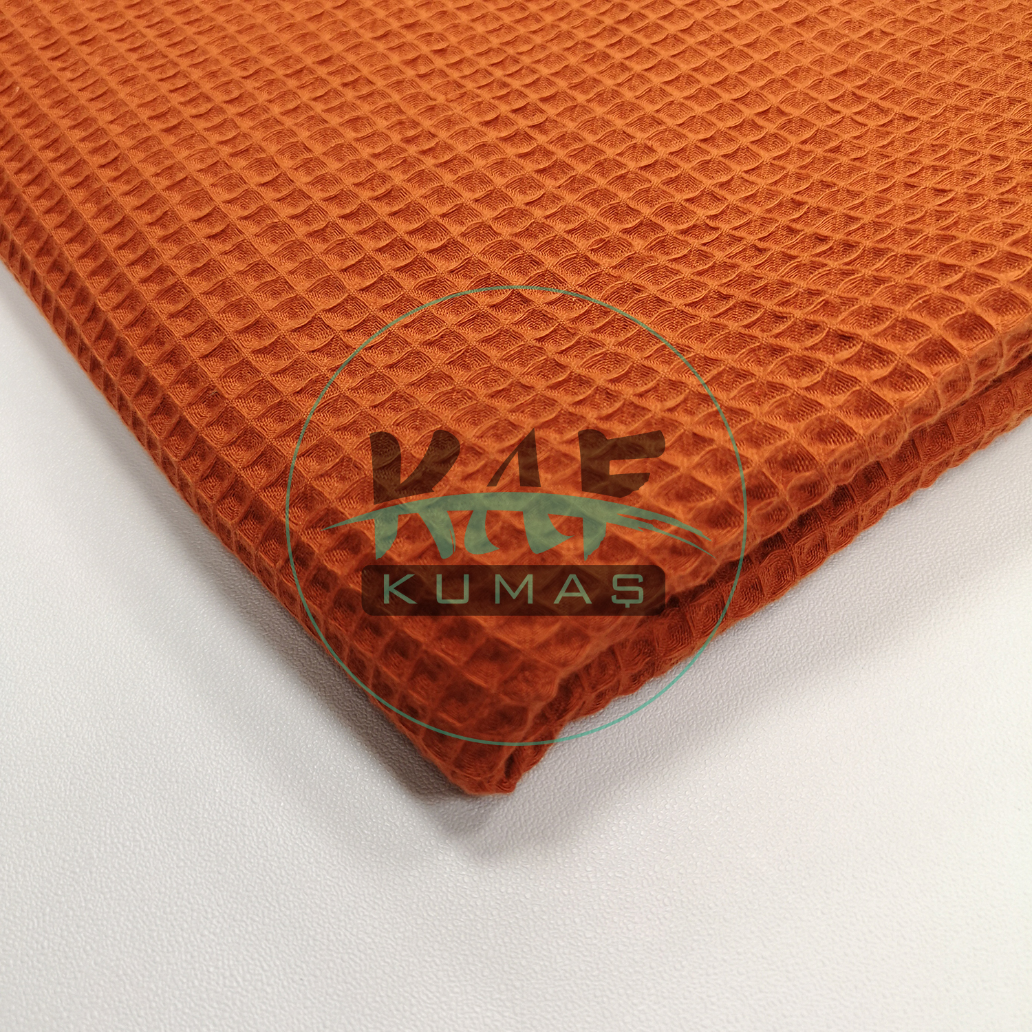 Waffle Pike Kumaş | 100% Pamuk | W-31 Açık Kiremit