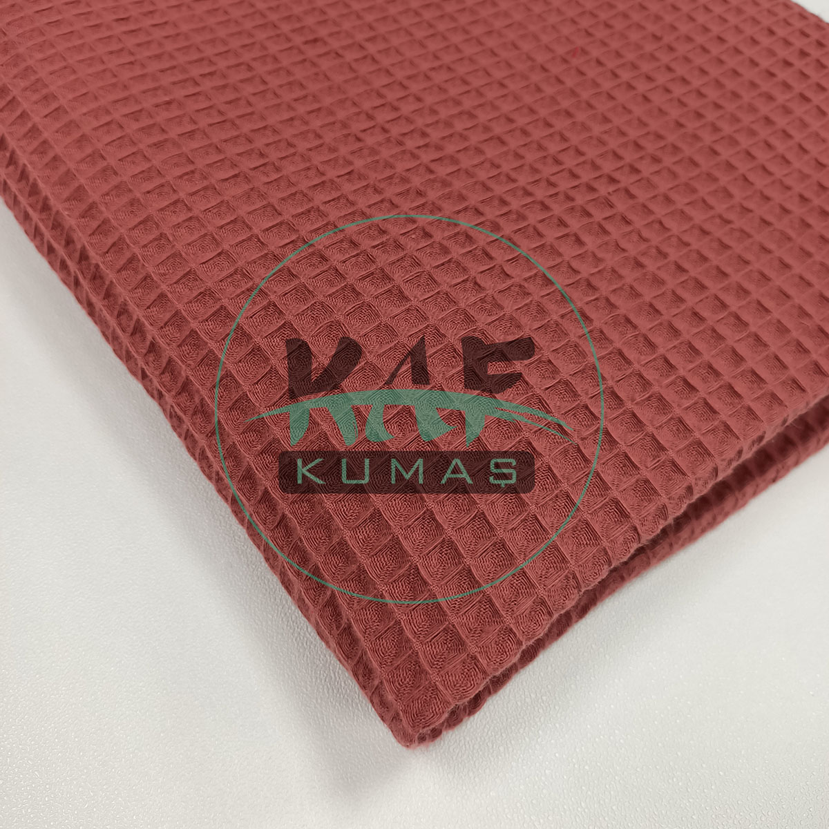Waffle Pike Kumaş | 100% Pamuk | W-39 Koyu Kiremit