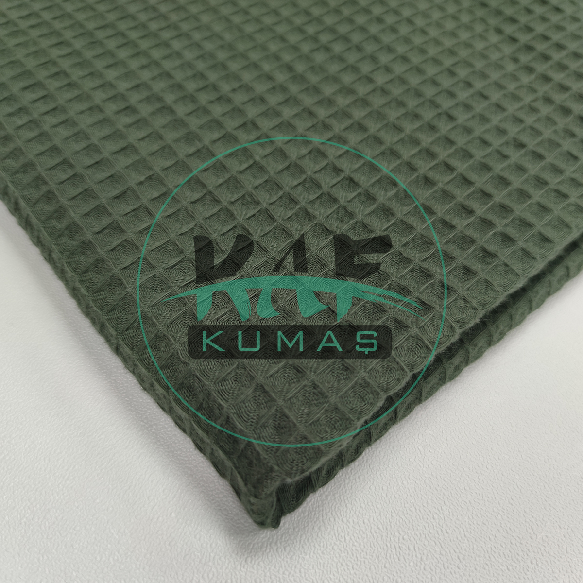Waffle Pike Kumaş | 100% Pamuk | W-43 Zeytin Yeşili