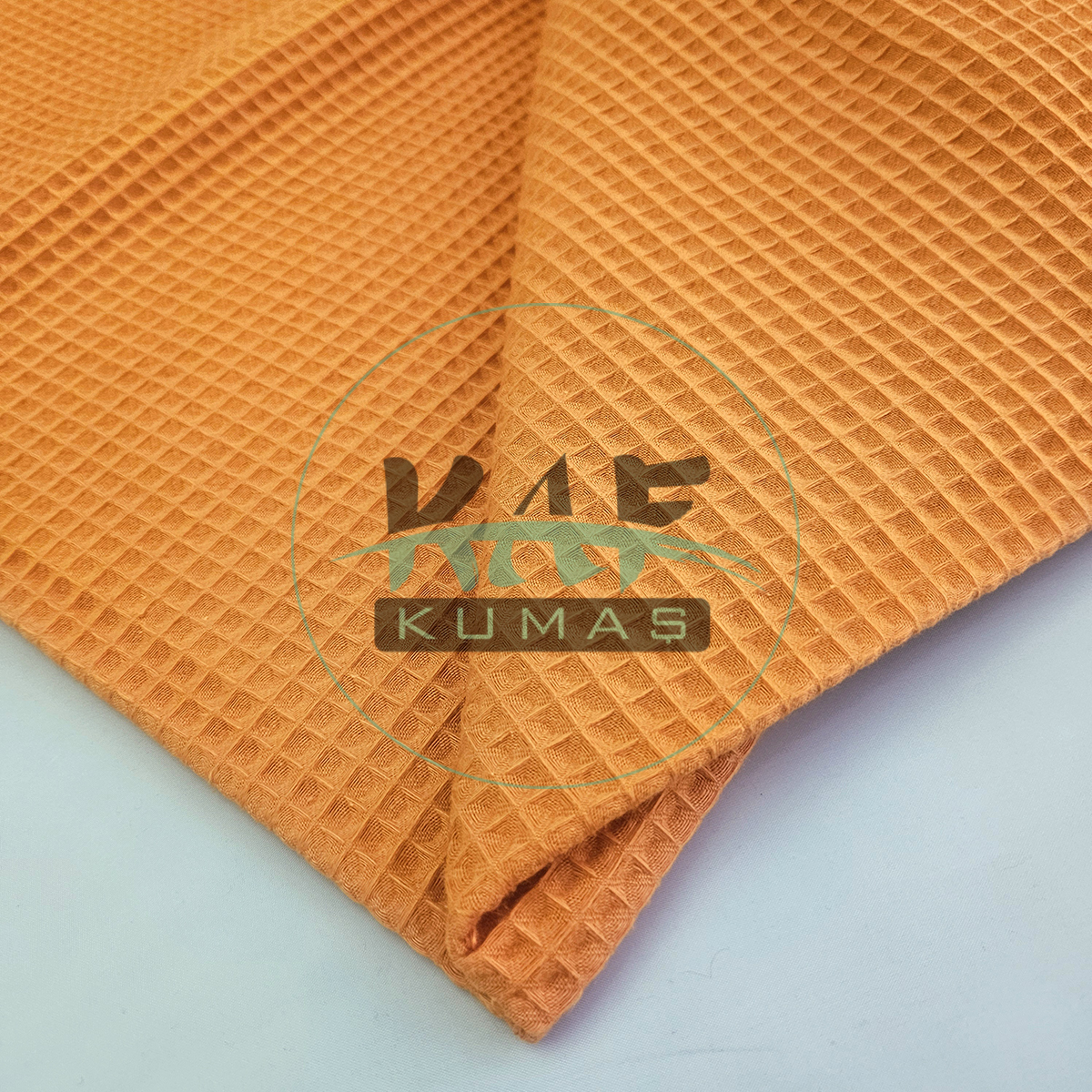 Waffle Pike Kumaş | 100% Pamuk | W-46 Mandalina Turuncu