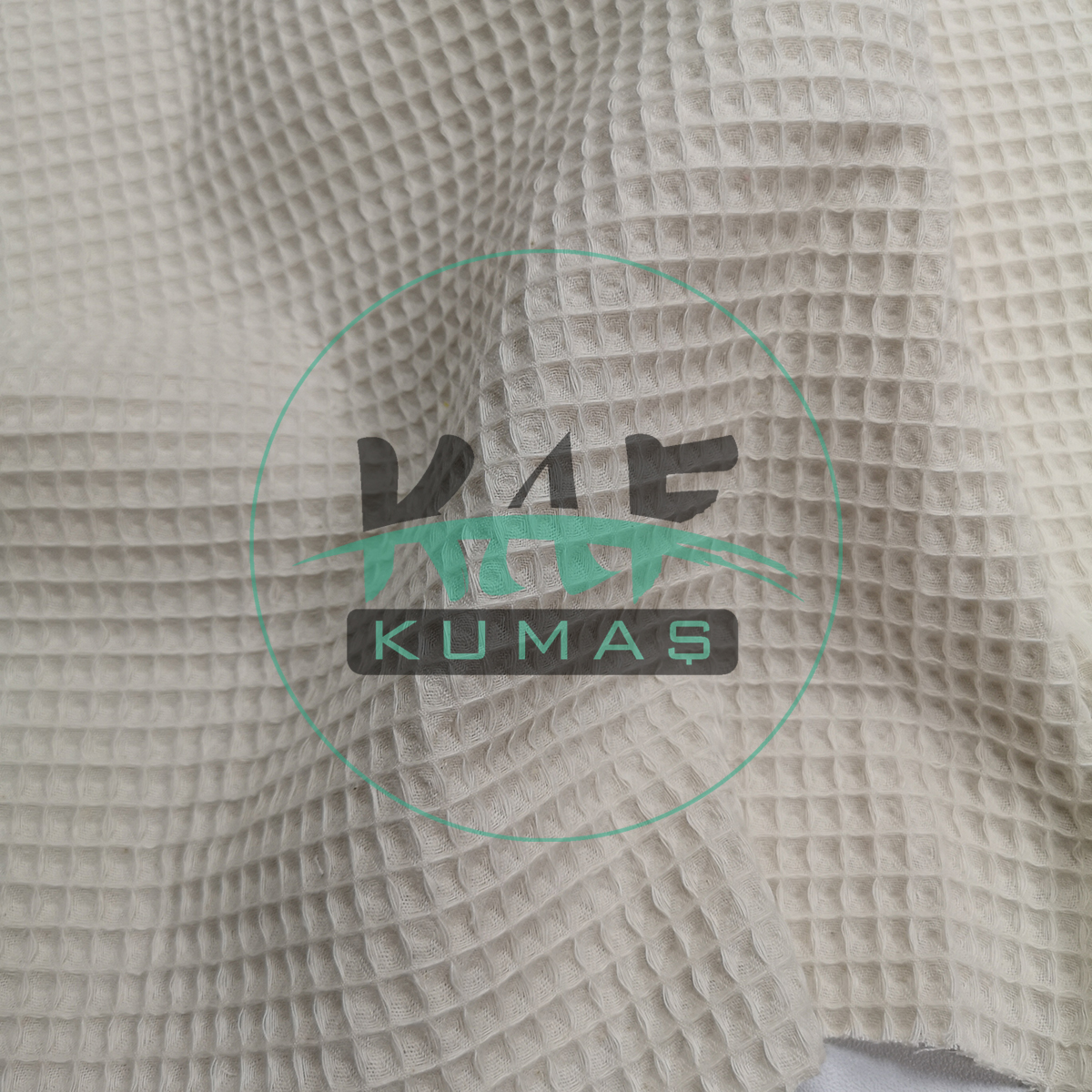 Waffle Pike Kumaş | 100% Pamuk | W-02 Açık Krem