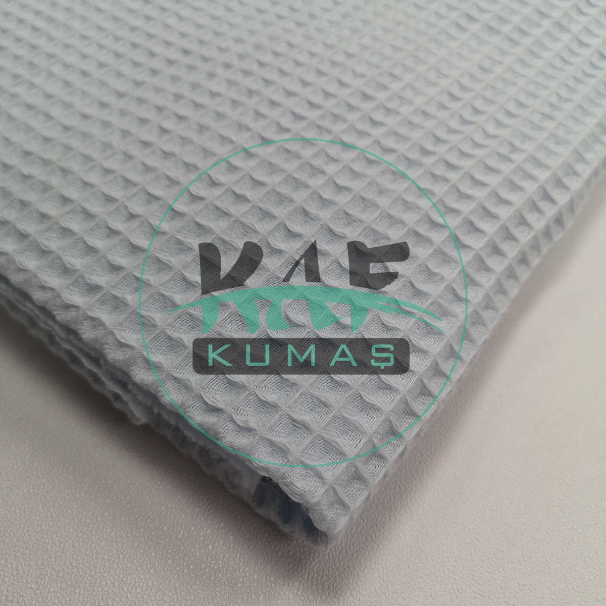 Waffle Pike Kumaş | 100% Pamuk | W-10 Bebe Mavisi