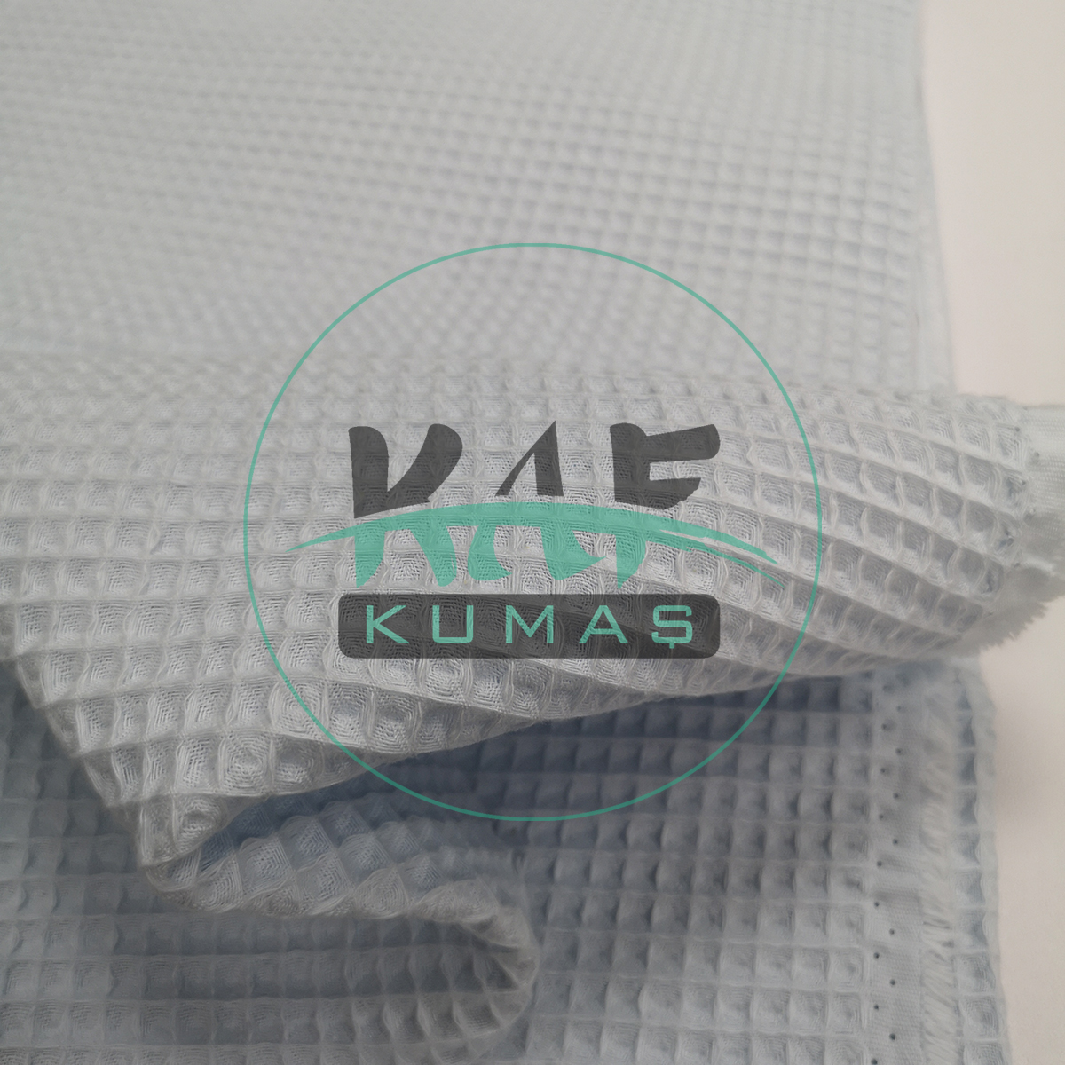 Waffle Pike Kumaş | 100% Pamuk | W-10 Bebe Mavisi