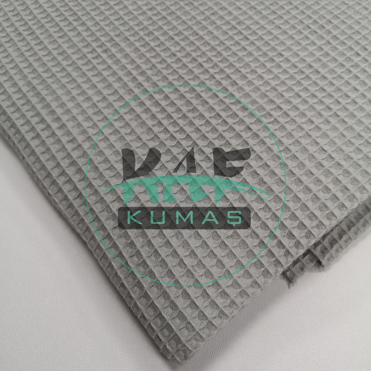 Waffle Pike Kumaş | 100% Pamuk | W-08 Açık Gri