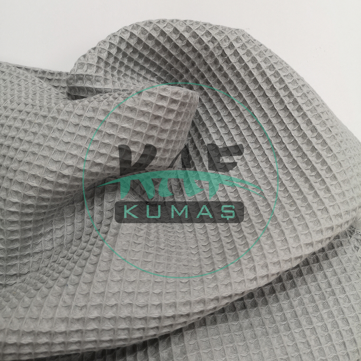 Waffle Pike Kumaş | 100% Pamuk | W-08 Açık Gri