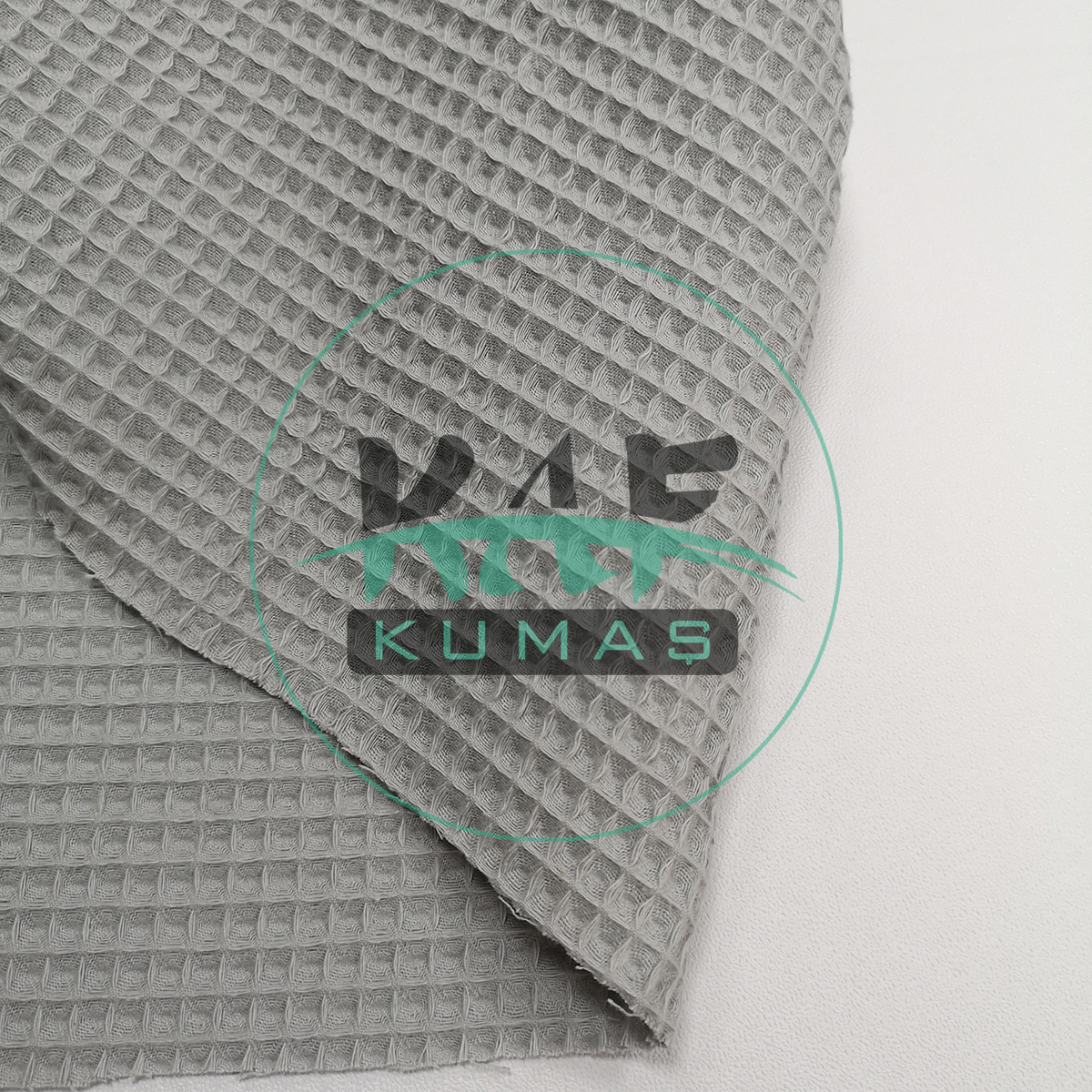 Waffle Pike Kumaş | 100% Pamuk | W-08 Açık Gri