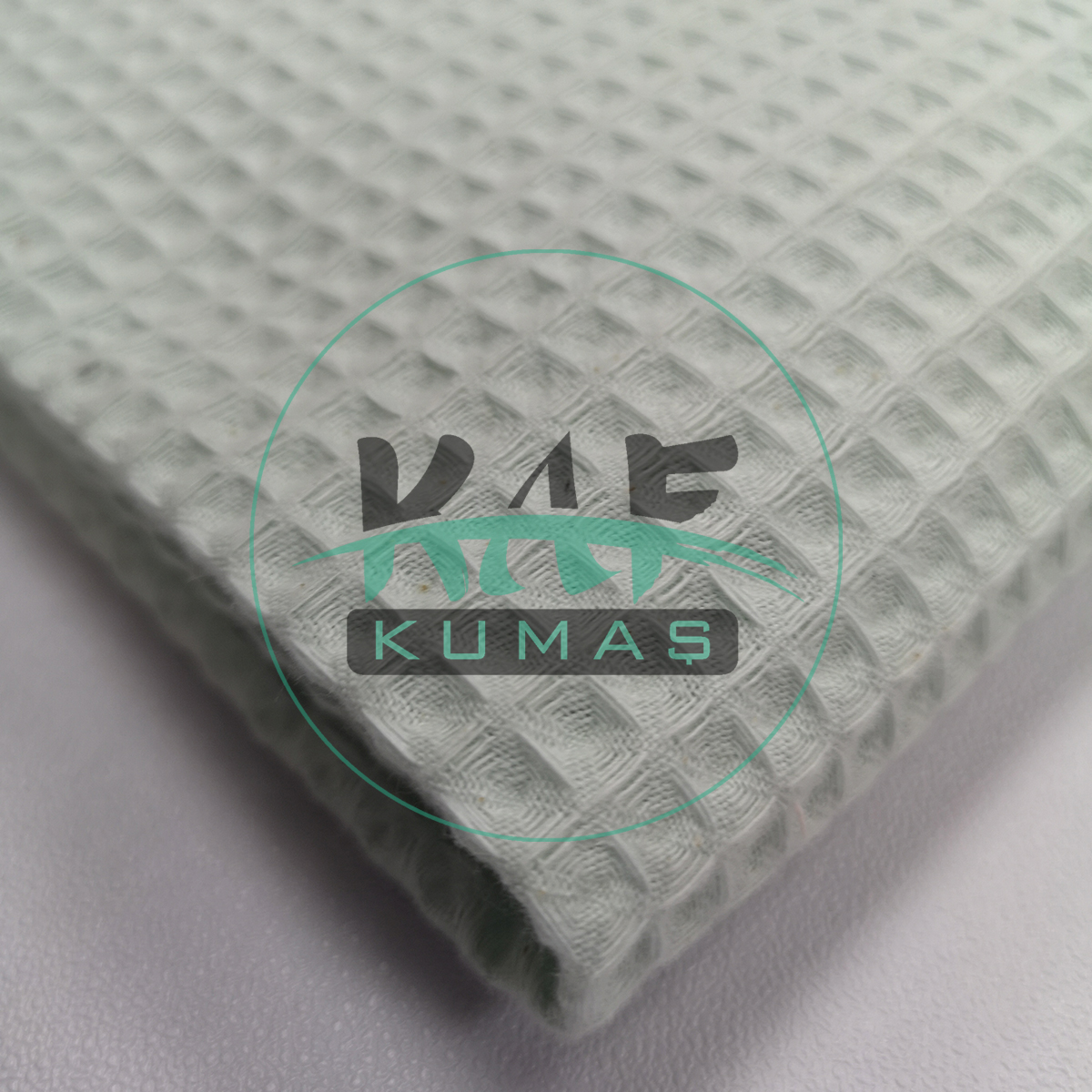 Waffle Pike Kumaş | 100% Pamuk | W-16 Açık Mint