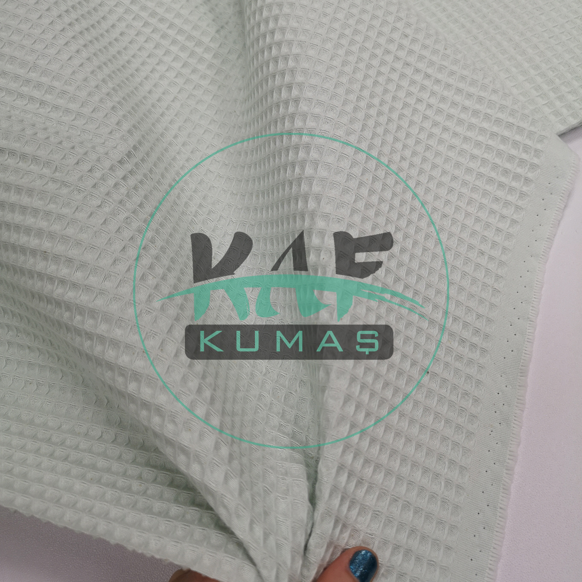 Waffle Pike Kumaş | 100% Pamuk | W-16 Açık Mint