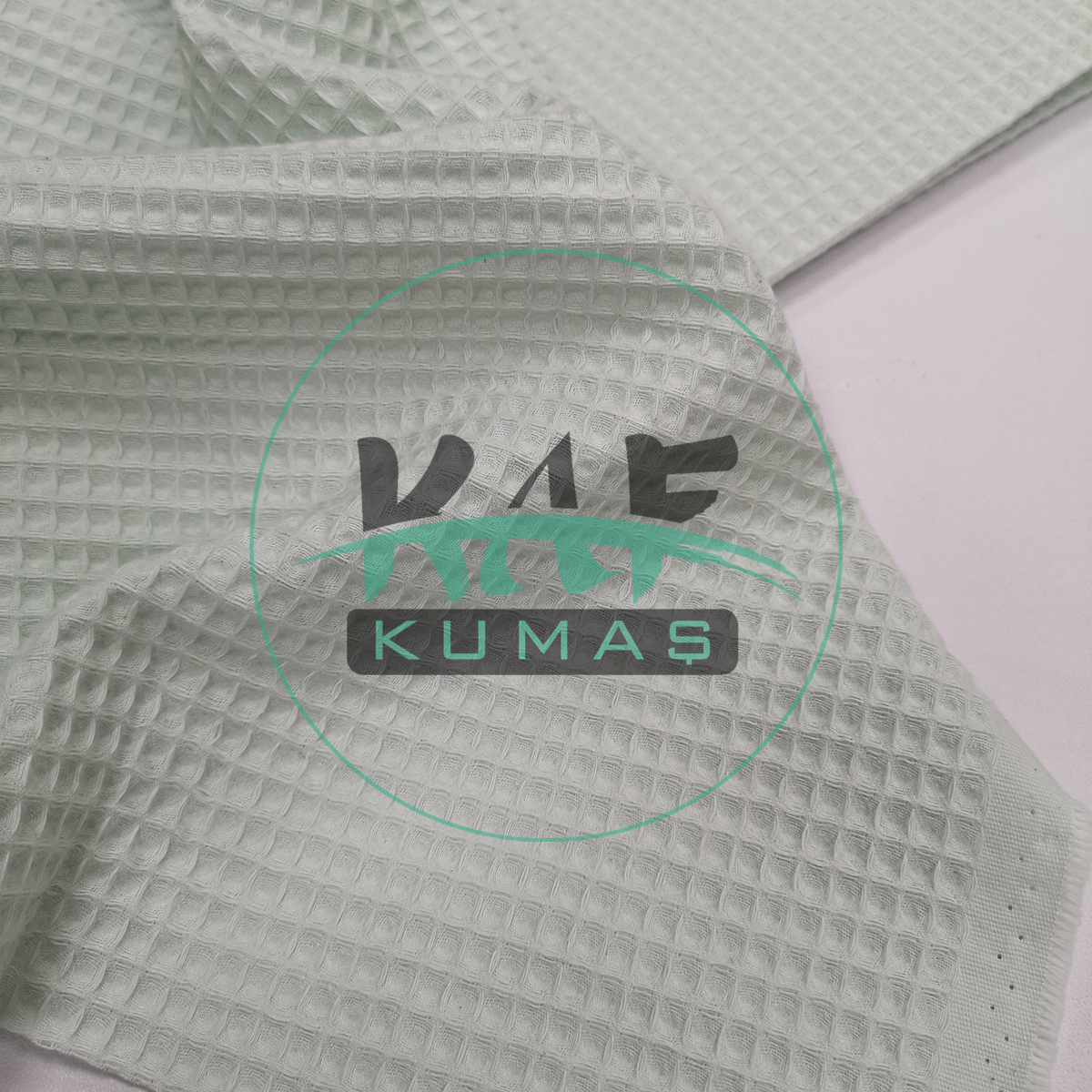 Waffle Pike Kumaş | 100% Pamuk | W-16 Açık Mint