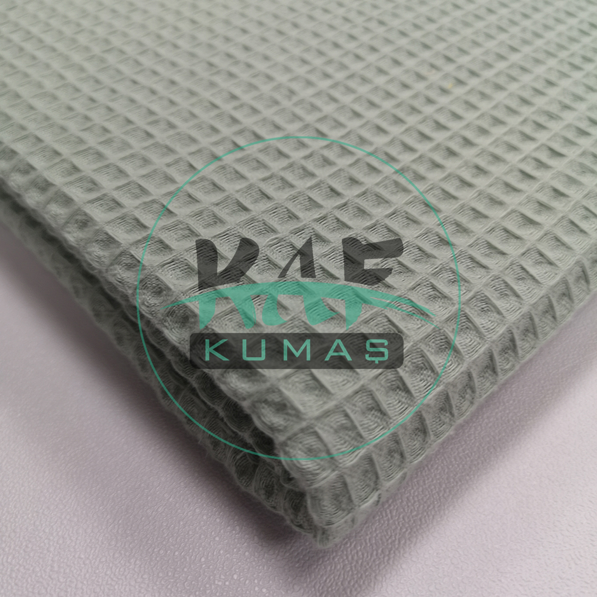 Waffle Pike Kumaş | 100% Pamuk | W-17 Yeşil