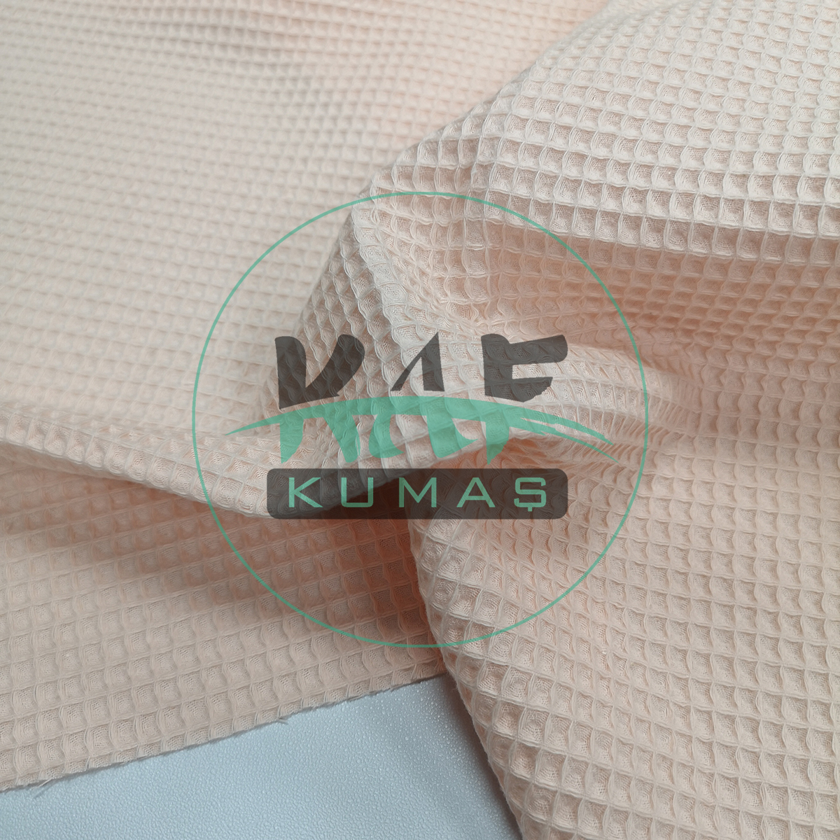 Waffle Pike Kumaş | 100% Pamuk | W-28 Açık Somon