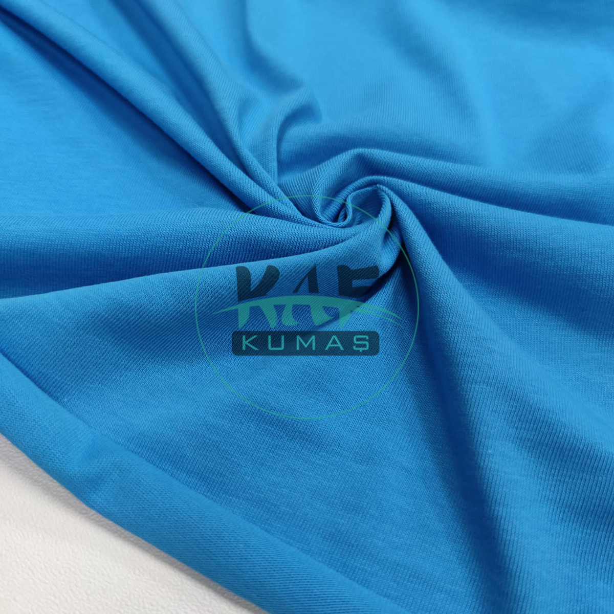 S06 | Okyanus Mavisi Penye Süprem (20/1 - 180 GSM, 180 CM) Premium Tişörtlük Pamuk Kumaş